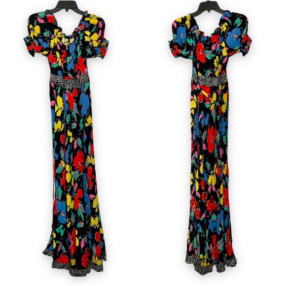 NWT Designer RIXO x Target Floral Off Shoulder Dress - Picture 5 of 16